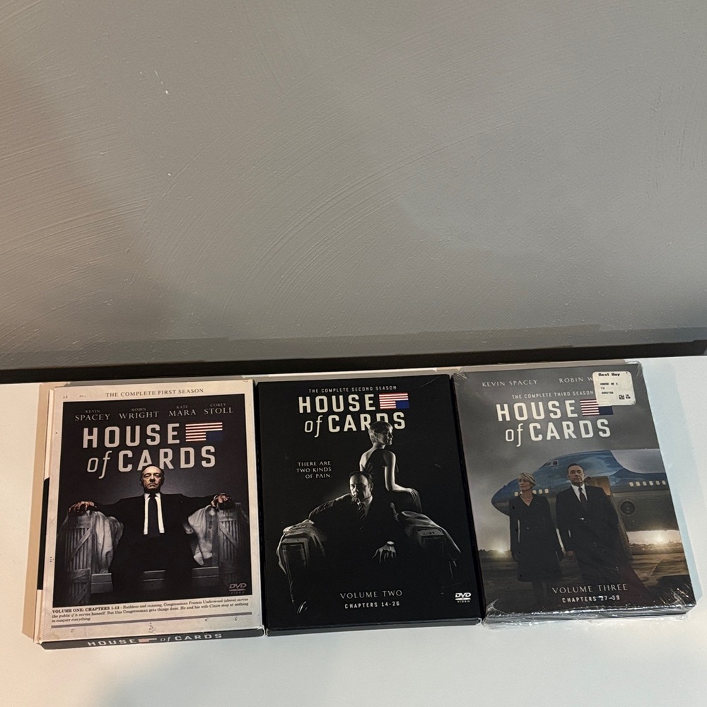 House of Cards DVDs Seasons 1-3